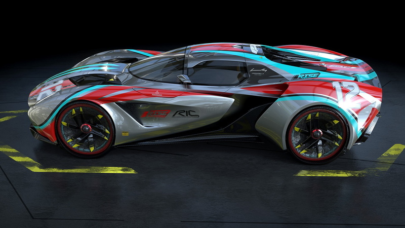 stationary, land vehicle, no people, speed, digital art, 1080P, sports car, sport, motorsport, racecar, reflection, car, indoors, motor vehicle, transportation