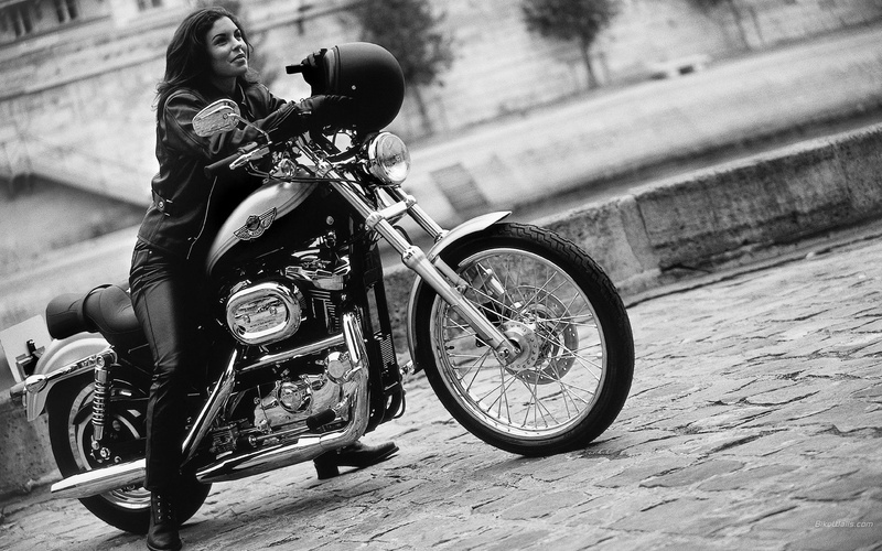 elegance, males, women, day, lifestyles, black And White, motorcycle, land vehicle, old-fashioned, full length, transportation, casual clothing, mode of transportation
