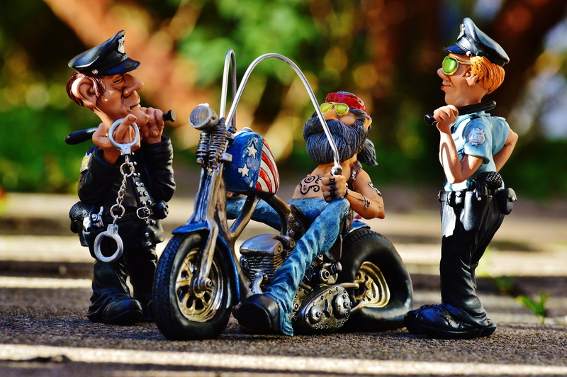 cop, transportation, figure, crash helmet, front view, helmet, men, full length, bike, joy of life, day, fun, group of people, funny, police, 4K, nature