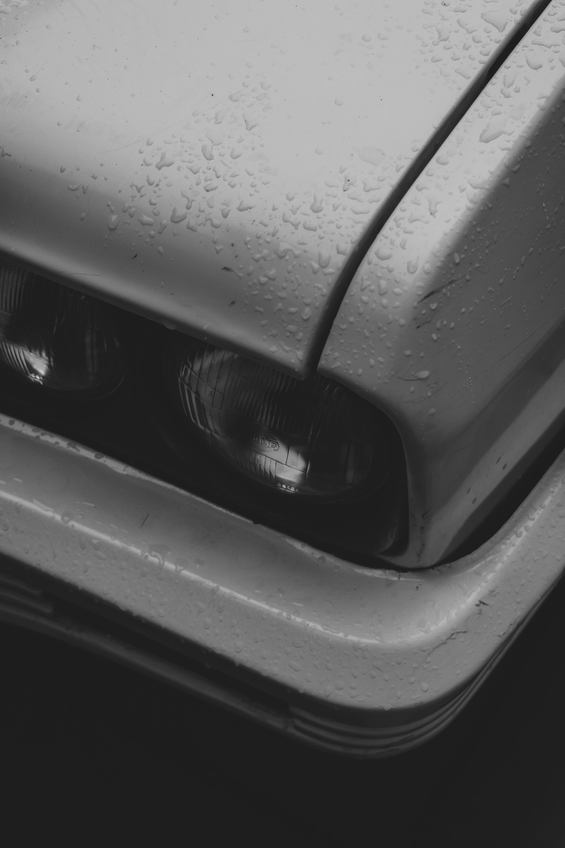 high angle view, transportation, close-up, india, monochrome, wet, car, 5K, vehicle part, day, mode of transportation, vehicle interior, luxury, blackandwhite