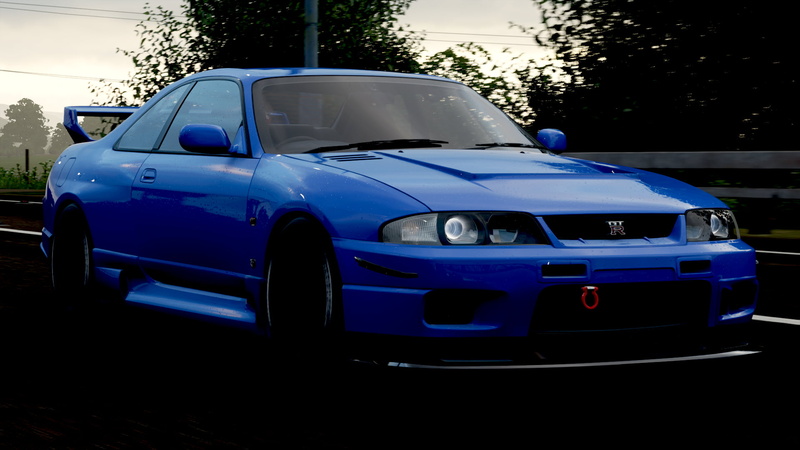 vehicle, Nissan, skyline gtr, Forza Horizon 4, Nissan Skyline GT-R R33, video games, car, 1080P