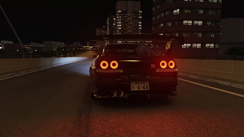 night, Assetto Corsa, JDM, Japanese cars, Nissan GTR R33, Nissan GTR, Japan, 1080P