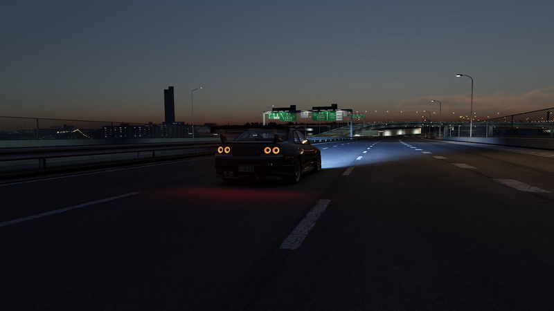 night, Nissan GTR R33, 1080P, Nissan GT-R, Japan, JDM, Assetto Corsa