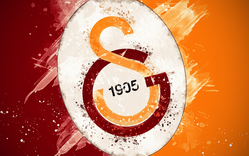 Soccer, 4K, Logo, Galatasaray S.K., Emblem