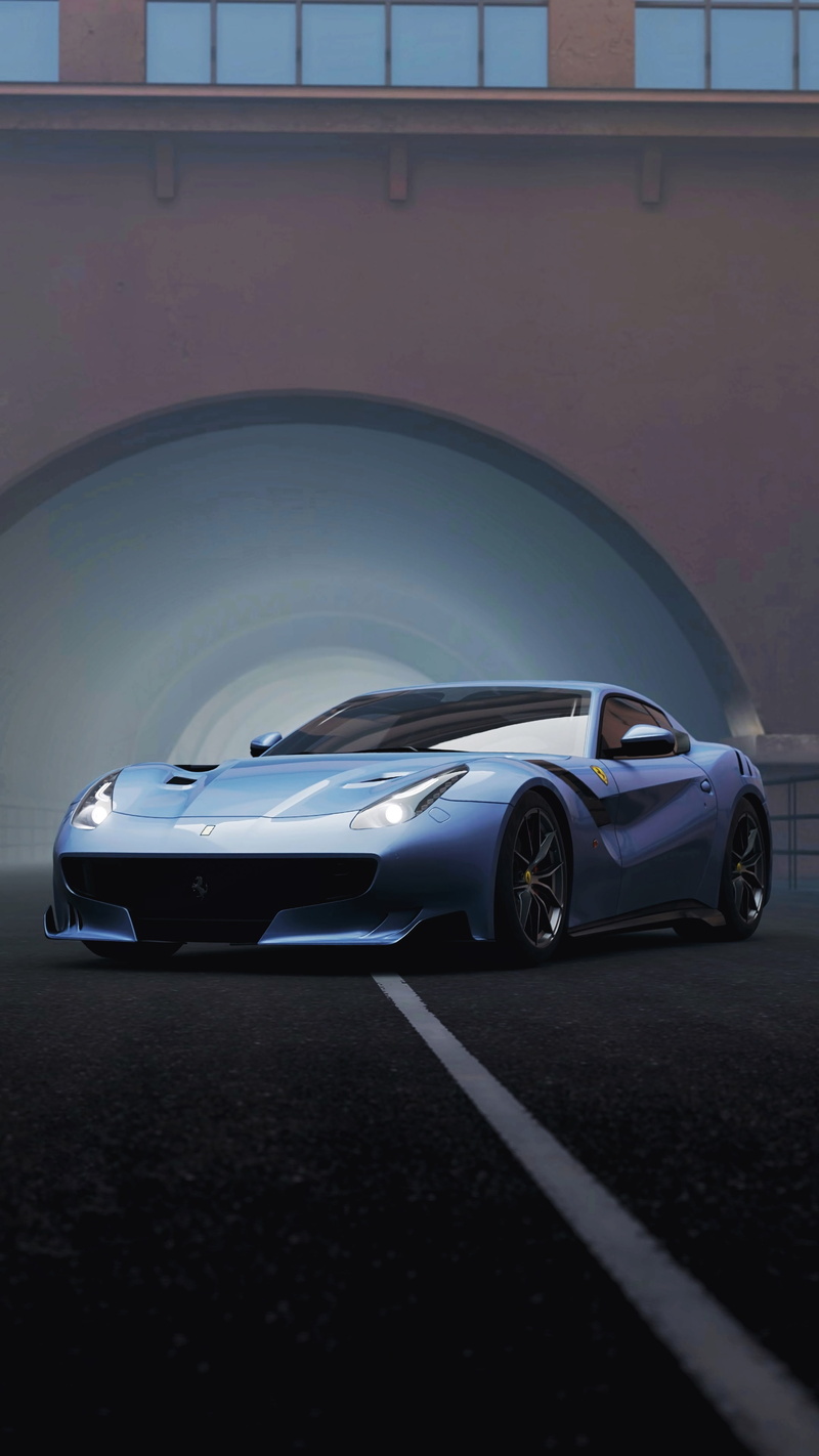 4K, ferrari f12, ferrari, supercar, sports car, front view, racing