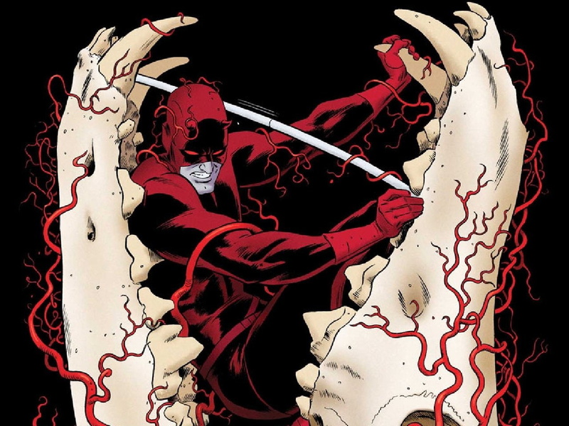 black background, horror, 720P, human blood, one person, standing, paint, red, weapon, human body part, close-up, holding, indoors, lifestyles, Daredevil