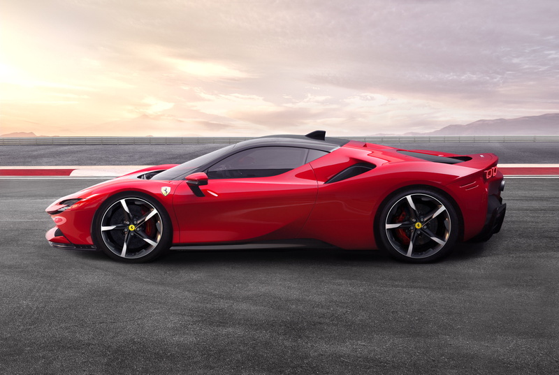 Ferrari SF90 Stradale, Red Car, Vehicle, Car, Ferrari, Supercar, Sport Car, 5K