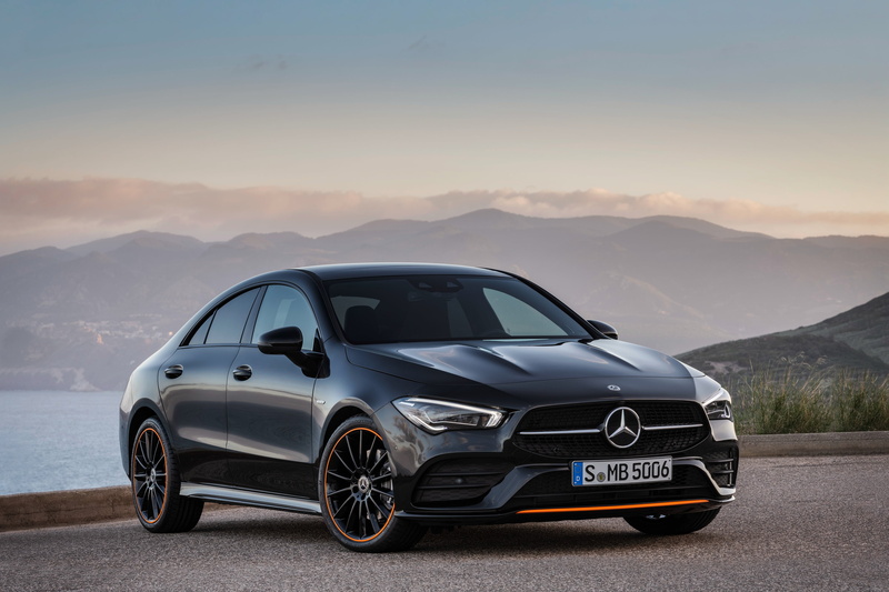 Mercedes, Road, 4K, Mersedes, The sky, Mountains, Mersedes sla 250
