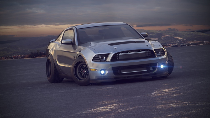 mountain, no people, outdoors, road trip, nature, mode of transportation, Ford, Shelby, coupe, travel, Drag, gray, motion, sky, 1080P, convertible, road