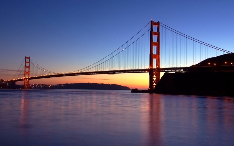 urban, river, bridge, 720P, Golden Gate Bridge, city