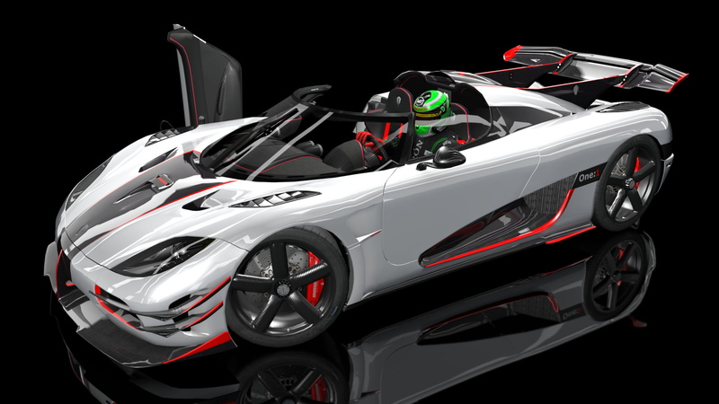 carbon fiber, Koenigsegg, Koenigsegg One:1, 1080P, Assetto Corsa, race cars