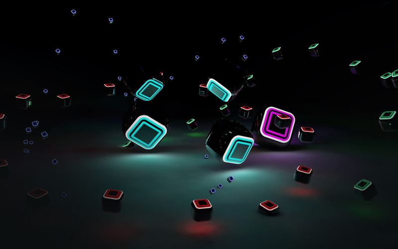 multi colored, cube, computer, arts culture and entertainment, dark, no people, close-up, technology, mobile phone, car, shape, illuminated, computer key