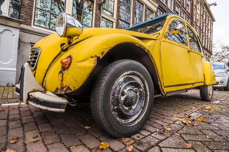 nostalgia, yellow taxi, street, classic, no people, taxi, road, obsolete, outdoors, vintage car, wheel, automobile, 4K, design, antique, model, unique
