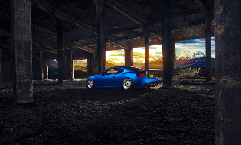 Car, BRZ, Wheels, Stanceworks, Rear, Sport, 1080P, Mountain, BBS, Blue, Subaru, Sun