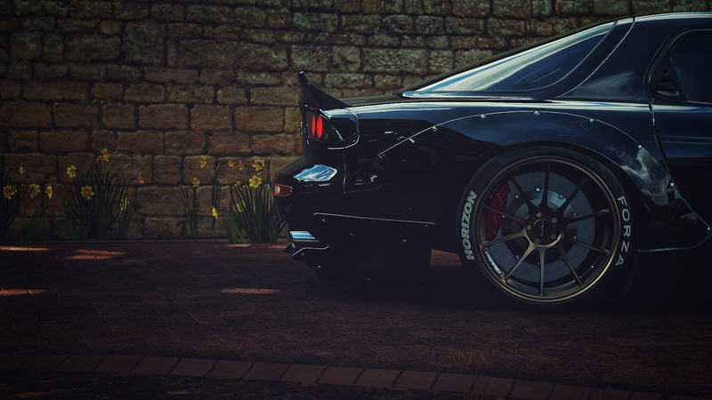 Mazda RX-7, 1080P, Forza Horizon 4, car, Rocket Bunny, Rx-7, Mazda, video games