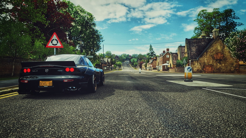 Rocket Bunny, 1080P, Mazda RX-7, video games, Mazda, Rx-7, Forza Horizon 4, car