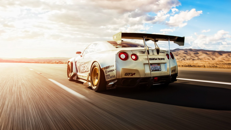 Nissan Skyline GT-R R35, tuning, 1080P, car