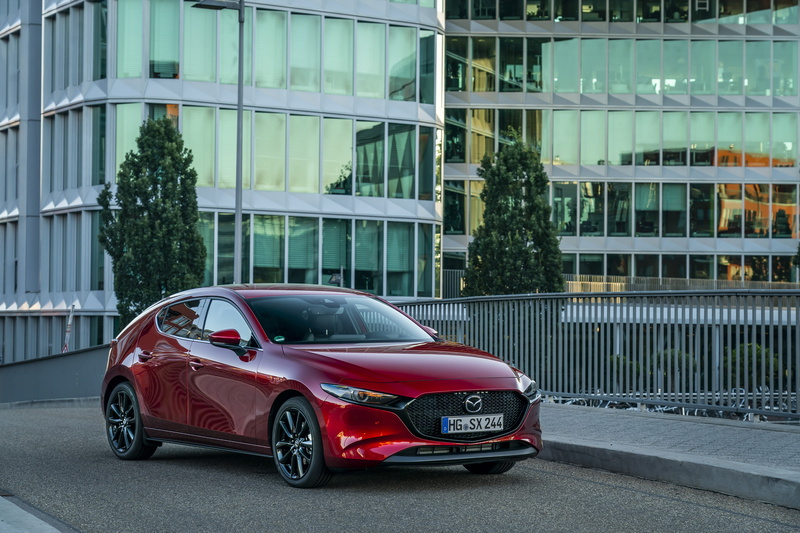 Mazda, Car, Vehicle, Mazda 3, Compact Car, Red Car, 4K