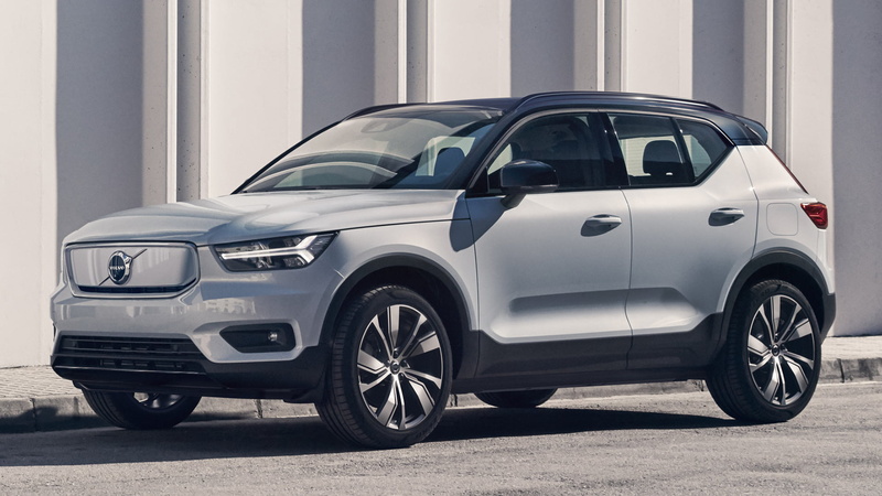 Car, Compact Car, SUV, Silver Car, Volvo XC40 Recharge, 1080P, Volvo, Luxury Car, Electric Car, Crossover Car