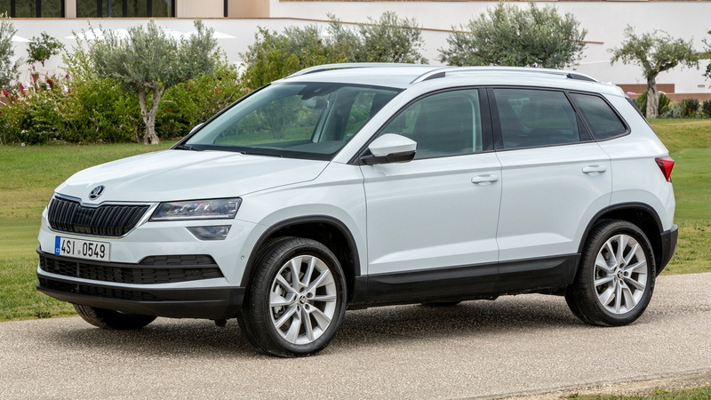 Skoda, 1080P, Car, Crossover Car, Compact Car, Škoda Karoq, SUV, White Car