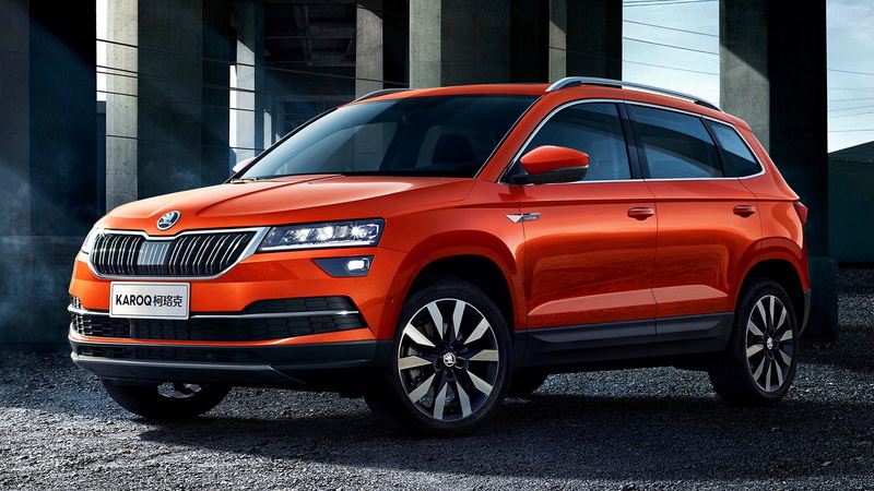 Compact Car, Škoda Karoq, Car, SUV, 1080P, Crossover Car, Red Car, Skoda