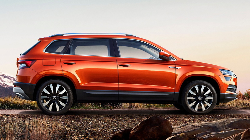 Red Car, Car, 1080P, Škoda Karoq, Crossover Car, Skoda, Compact Car, SUV