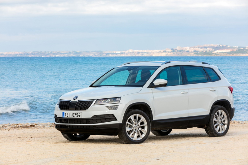 Skoda, White Car, 1080P, SUV, Škoda Karoq, Car, Vehicle