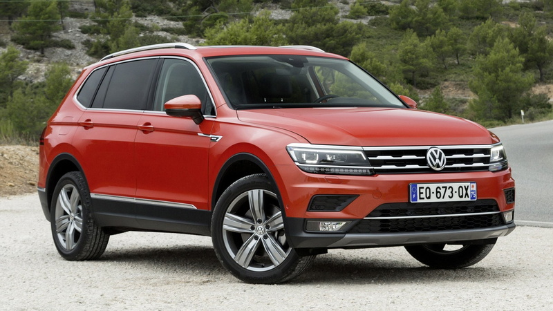 Volkswagen, Compact Car, SUV, Car, Red Car, Volkswagen Tiguan Allspace, 1080P, Crossover Car