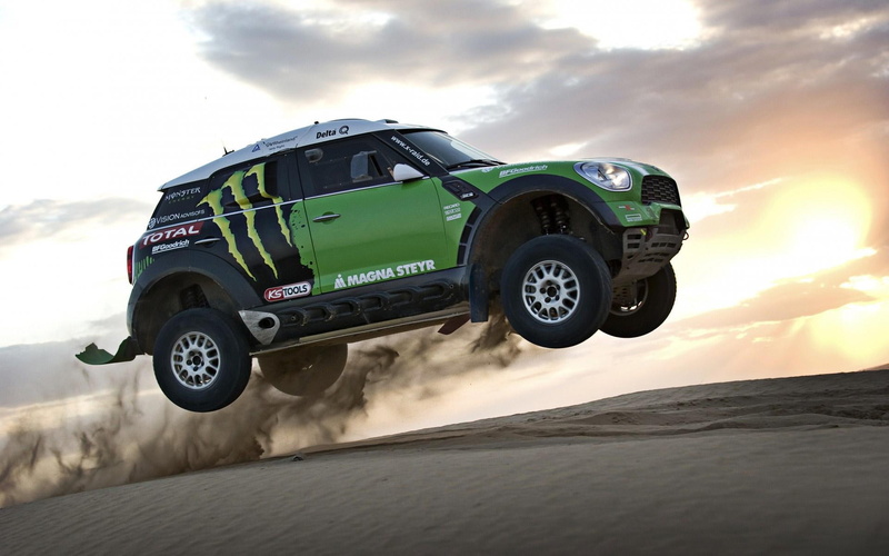 sunset, dakar, cooper, rally, 1080P, dakar rally, mini cooper, mini