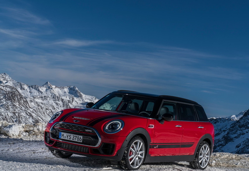 clubman, cloud - sky, no people, day, 720P, (2017), mode of transportation, snowcapped mountain, red, john, works, transportation, travel, beauty in nature