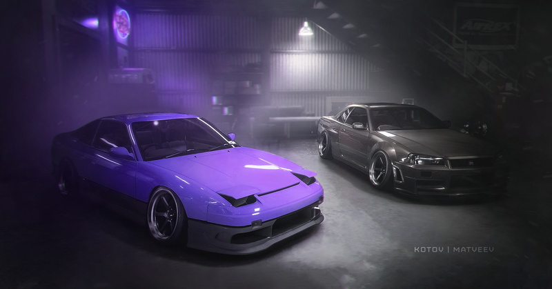240sx, Nissan, Photoshop, Need For Speed Payback, 2K, Skylilne