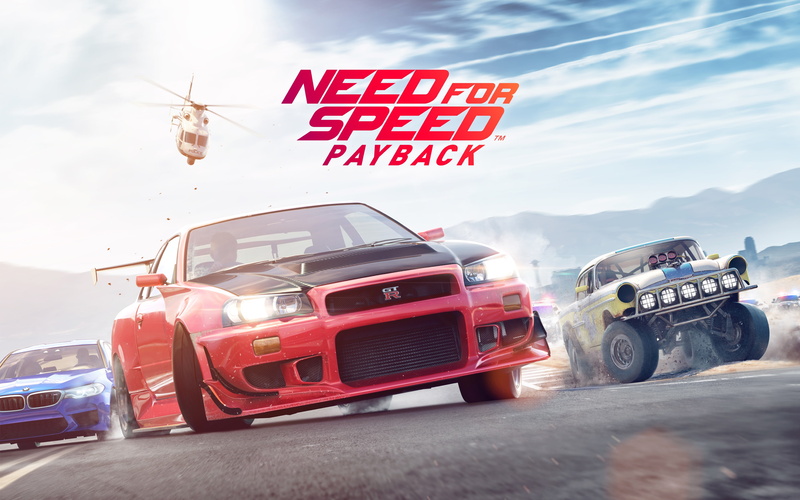 sunlight, cloud - sky, city, on the move, front view, mode of transportation, nature, Games, car, transportation, communication, road, text, need for speed payback