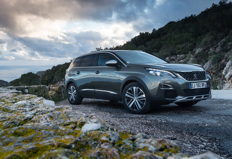 sky, 5008, journey, road trip, non-urban scene, car, no people, day, speed, mountain, road, travel, cloud - sky, solid, peugeot, water, motion, motor vehicle