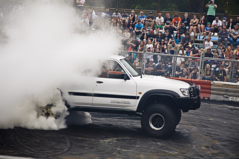 motor vehicle, monster truck, car, 4x4, architecture, transportation, traffic accident, real people, smoke, 4K, street, truck, mode of transportation