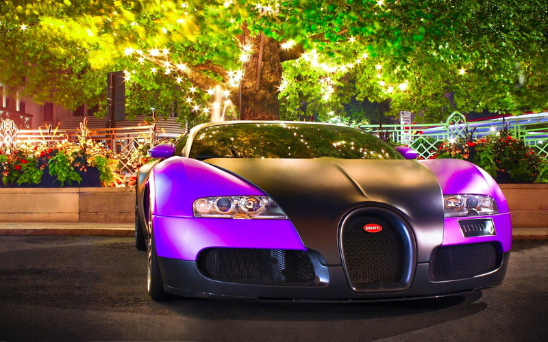 Bugatti, 2K, car, purple, vehicle