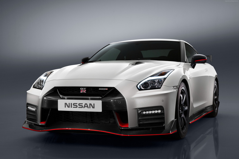 white, sport car, Nissan GT-R Nismo, 4K