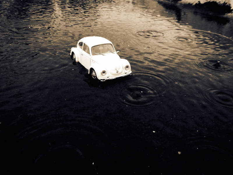 drizzle, lead, drops, high angle view, rain, volks wagen, transportation, beauty in nature, 4K, day, wet, white, nature, water, mode of transportation