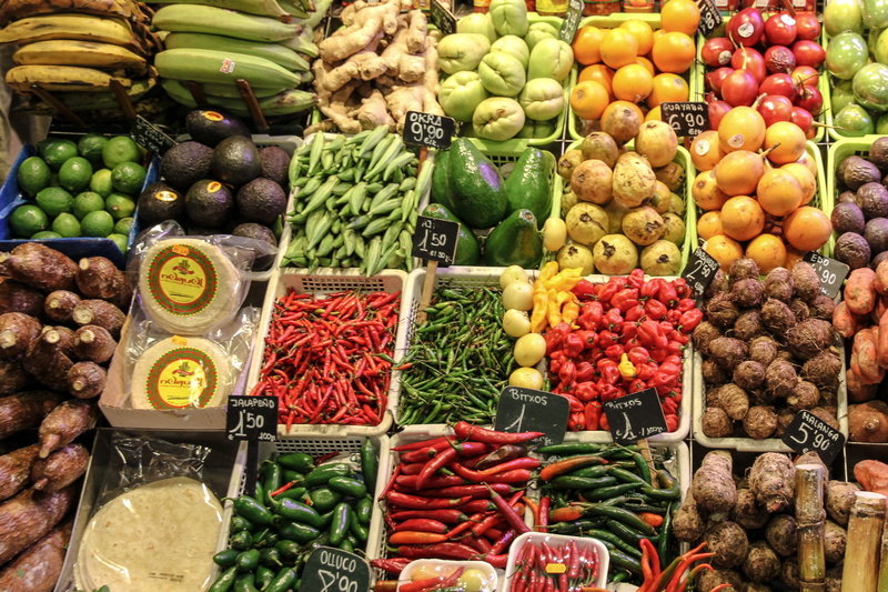 pepper, baskets, arrangement, retail, variation, plastic, assorted, vegetable, abundance, fruit, market stall, healthy eating, for sale, choice, wellbeing