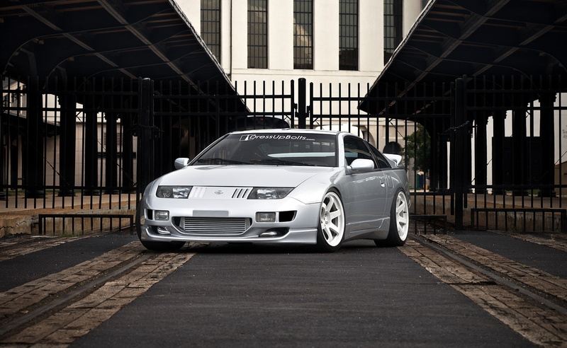 city, architecture, car, Nissan, street, building exterior, no people, parking, travel, silver, motor vehicle, Cars, road, in a row, 300ZX, built structure