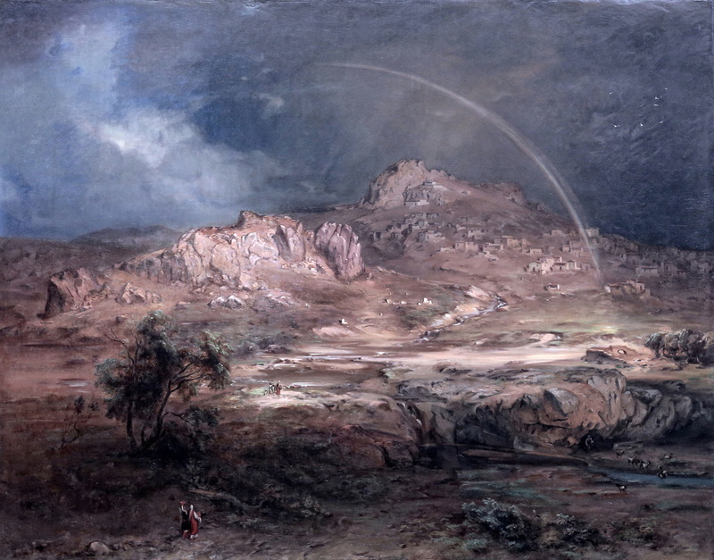 German landscape painter, Munich, Carl Anton Joseph Rothman, 1847, Landscapes of Greece Pronia, Carl Anton Joseph Rottmann, 4K