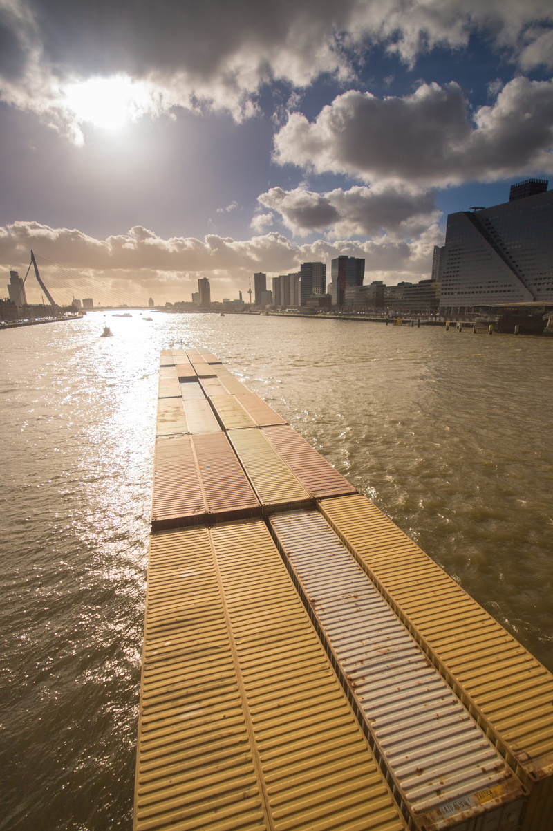 aerial, body, sunset, Rotterdam, nature, ship, photography, day, sea, transportation, architecture, 4K, no people, cloud - sky, containers, sunlight, building exterior