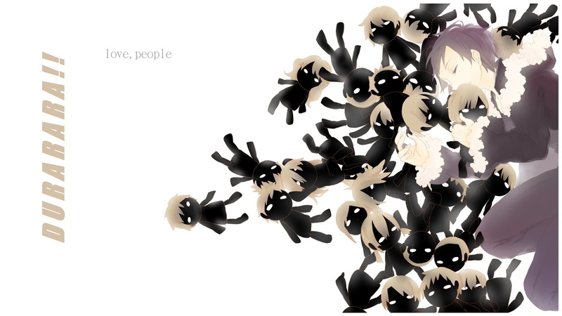 the voodoo doll, Orihara Izaya, puppeteer, altruism, bully, Durarara!!, the headless horseman, 1080P