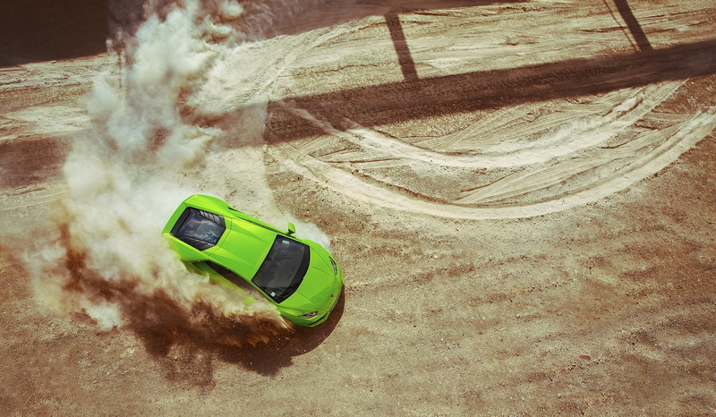 car, dust, 1080P, Lamborghini, vehicle, green cars, Lamborghini Huracan