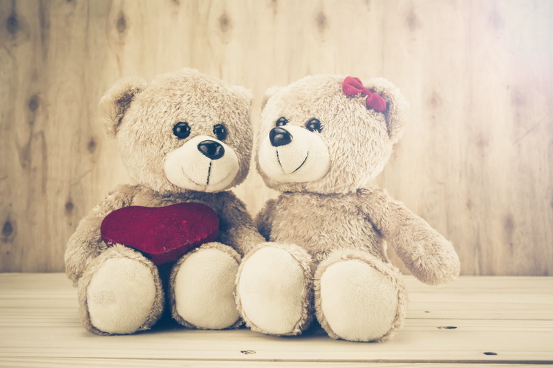 Romantic, 1080P, Stuffed Animal, Man Made, Teddy Bear, Love