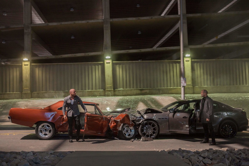 men, males, Jason Statham, mechanic, repairing, jason, land vehicle, full length, Vin Diesel, Furious 7, transportation, mature adult, standing, Fast and Furious
