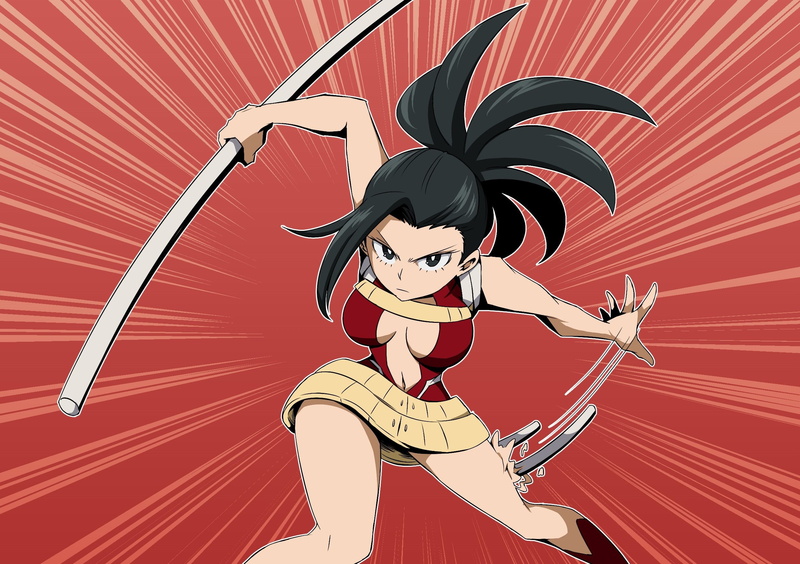 My Hero Academia, oppai, manga, hero, anime, Presence Of Momo, by thewolfhart, yuusha, kyojin, 1080P, Boku no Hero Academy, bishojo, big, tekai, japonese