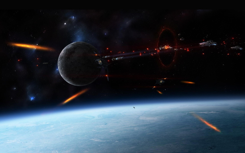space, stars, wart, planets, battle, sci, spaceship, 1080P, spacecraft