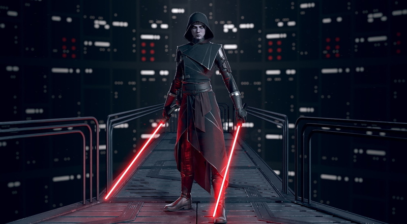 Star Wars, ventress, red, connection, travel, standing, superhero, wars, holding, one person, built structure, night, architecture, motion, saber, light trail