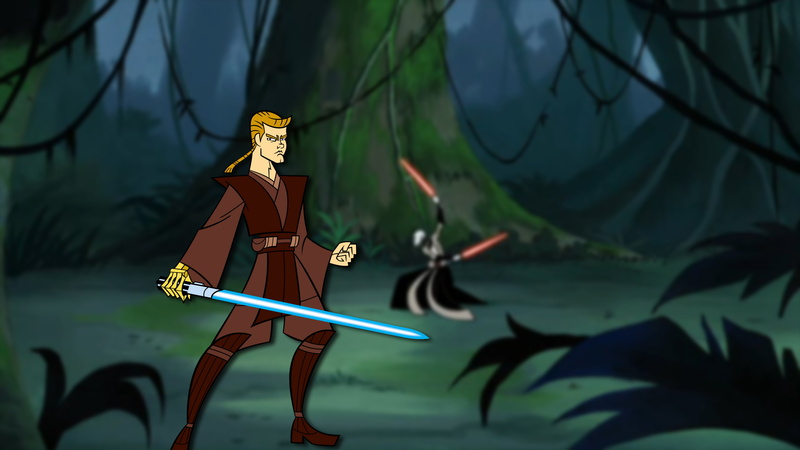 Star Wars: Clone Wars (2003), 4K, TV Show, Anakin Skywalker, Asajj Ventress