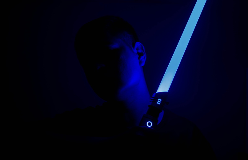 warning sign, lightsaber, security, male, aggression, illuminated, dark blue, dark, silhouette, man, lighting equipment, person, social issues, sign, crime